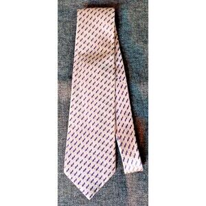 Tie 70s 80s 90s Y2K Mens Setazone Purple Gold Ivory silk 4 Wide 61 Long